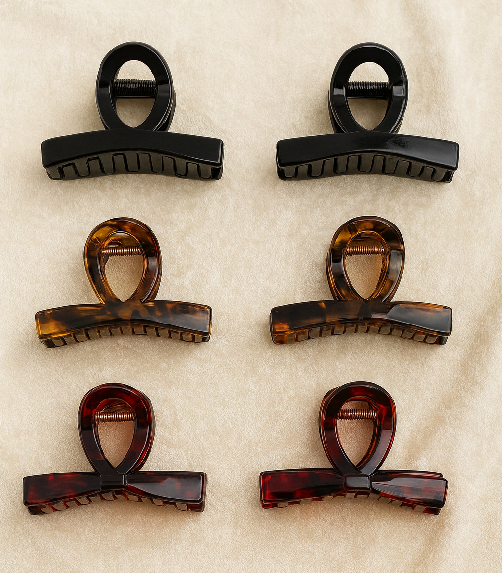 Stylish Glossy Bunny Ear Shaped Hair Clutcher