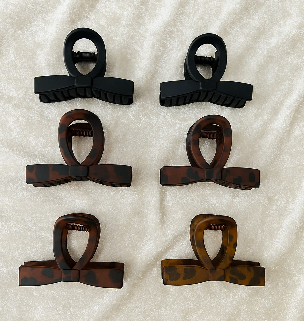 Stylish Matte Bunny Ear Shaped Hair Clutcher