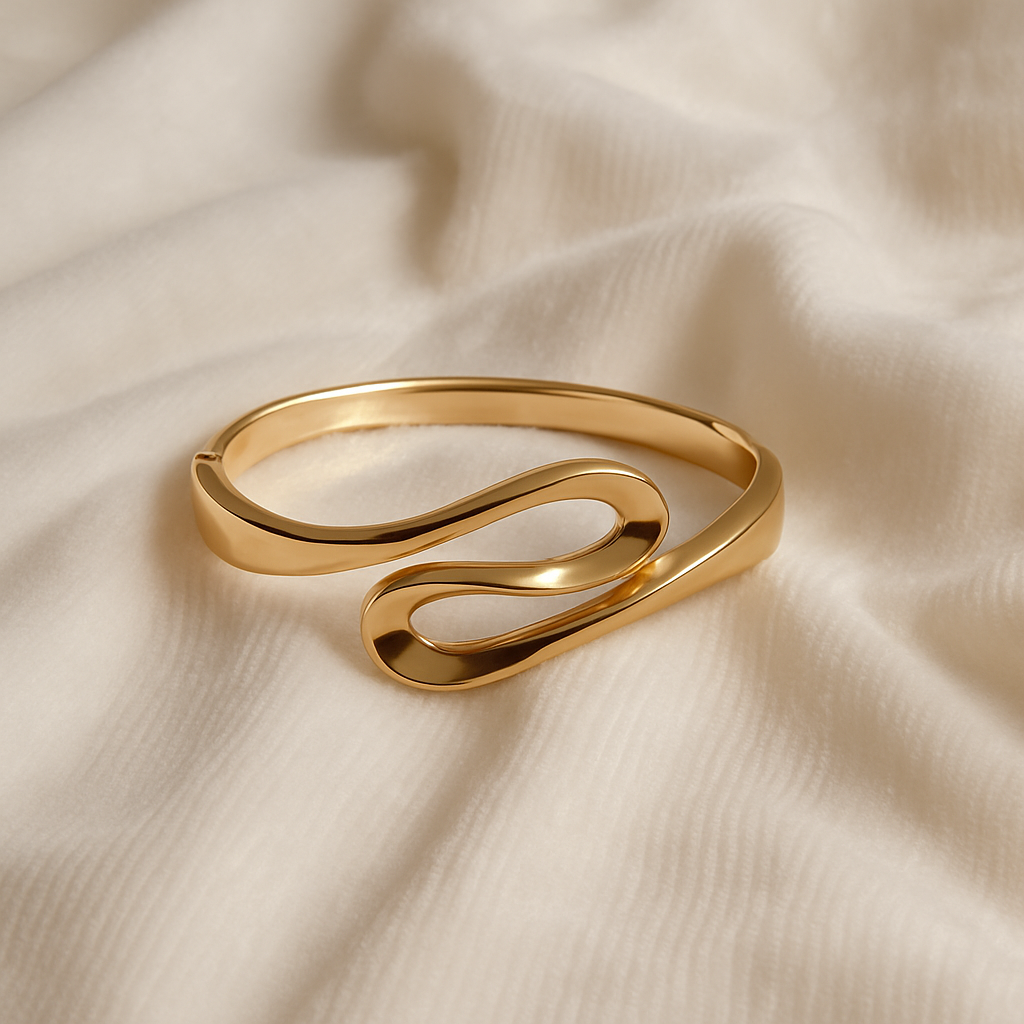 Elegant Soft Golden Anti-Tarnish Kada