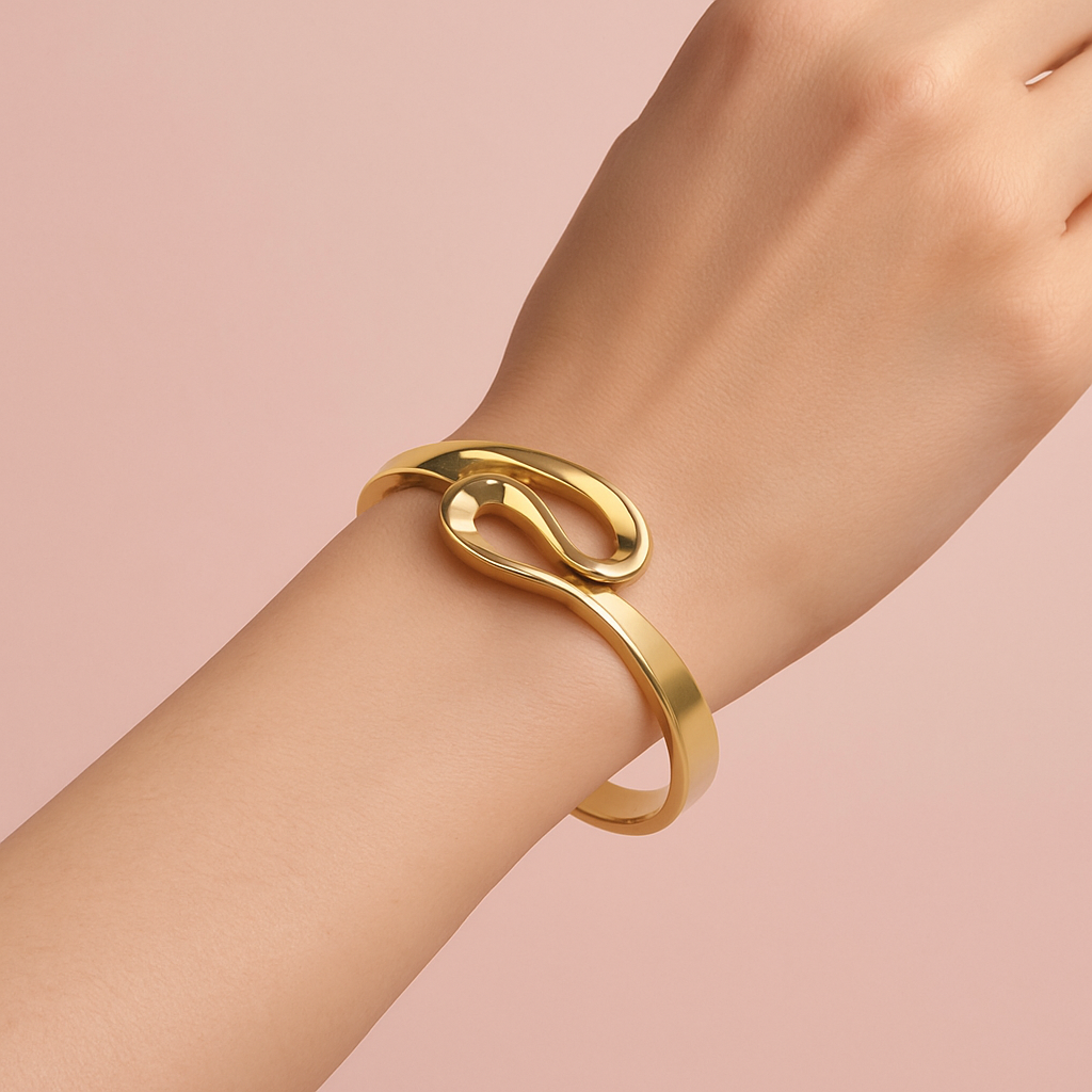 Elegant Soft Golden Anti-Tarnish Kada