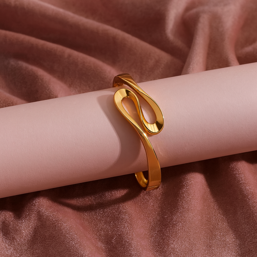 Elegant Soft Golden Anti-Tarnish Kada