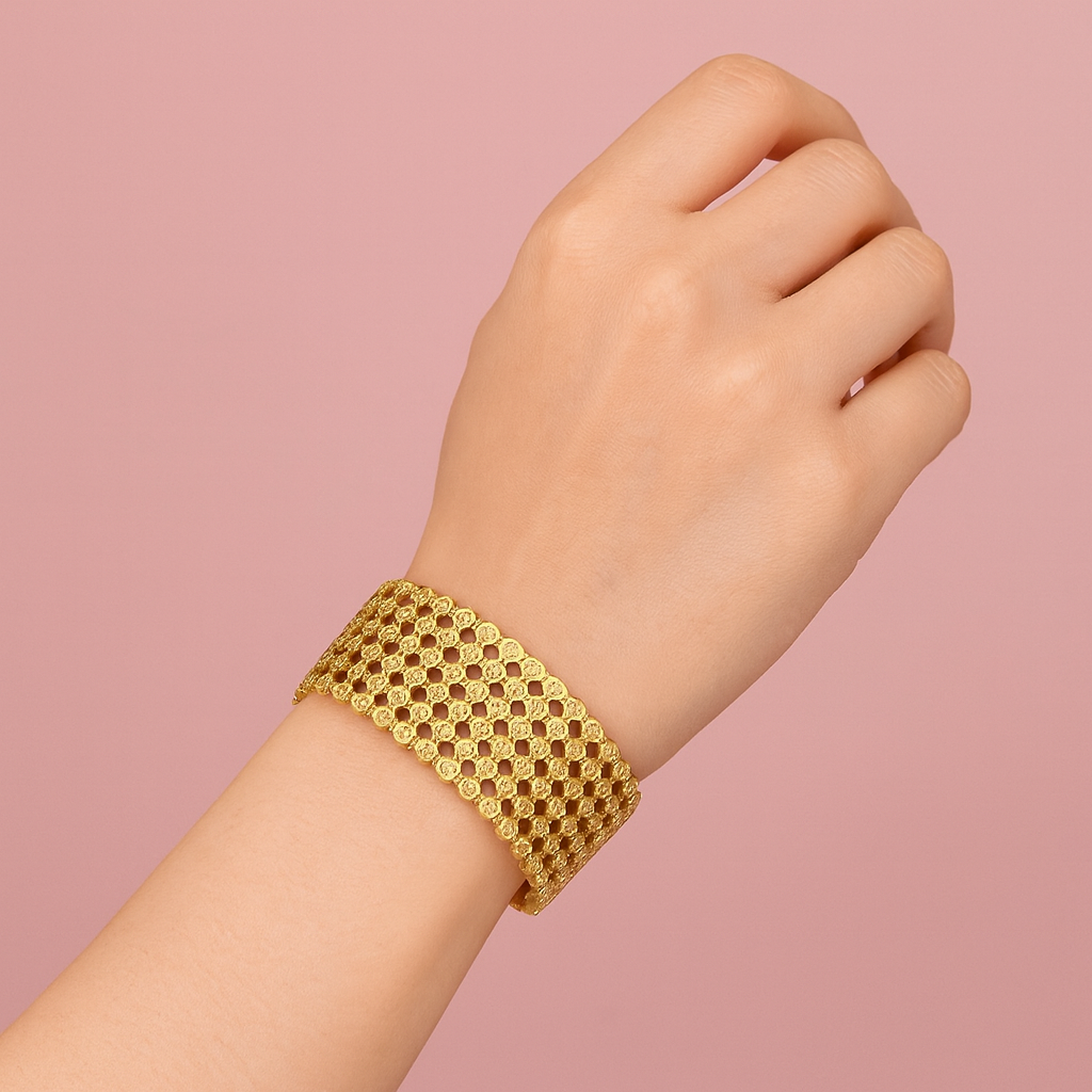 Elegant Anti-Tarnish Golden Kada